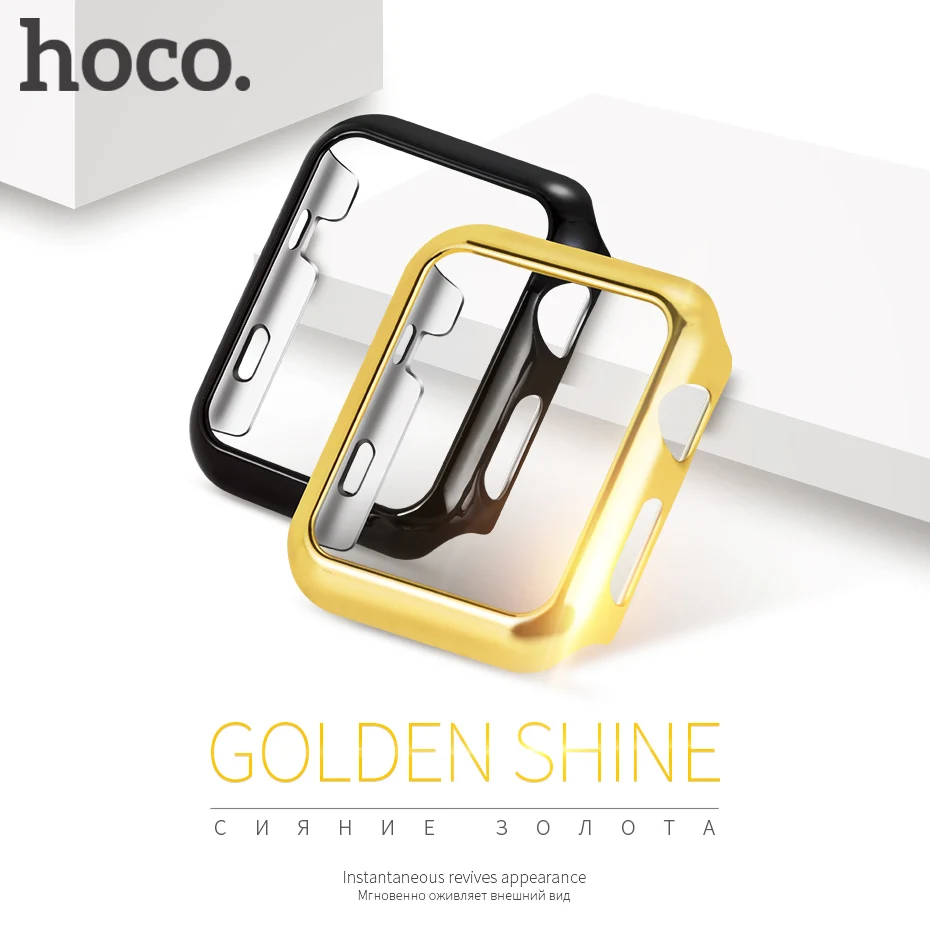 Оригинальный HOCO PC защитный чехол для Apple Watch 4/3/2 38/40/42/44 мм роскошный с покрытием|apple
