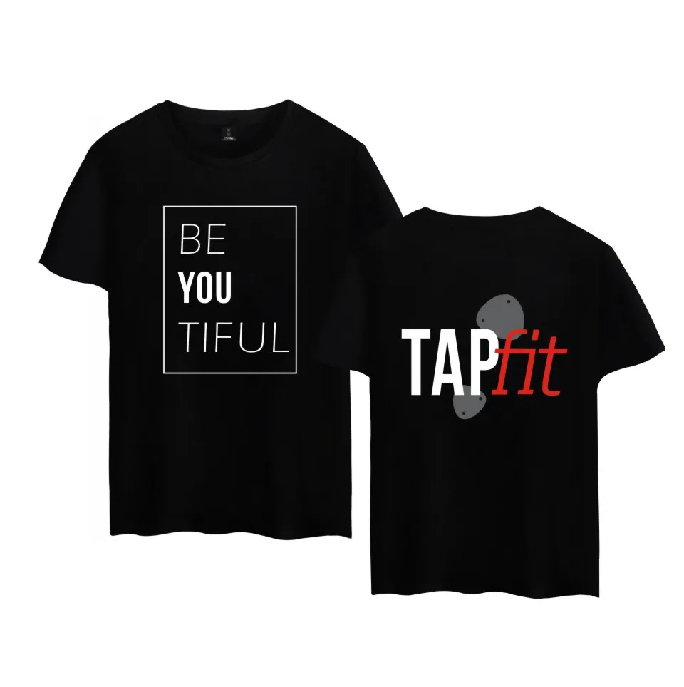 Tapfit логотип Футболка Мода Для мужчин женщин Летняя одежда Топы корректирующие