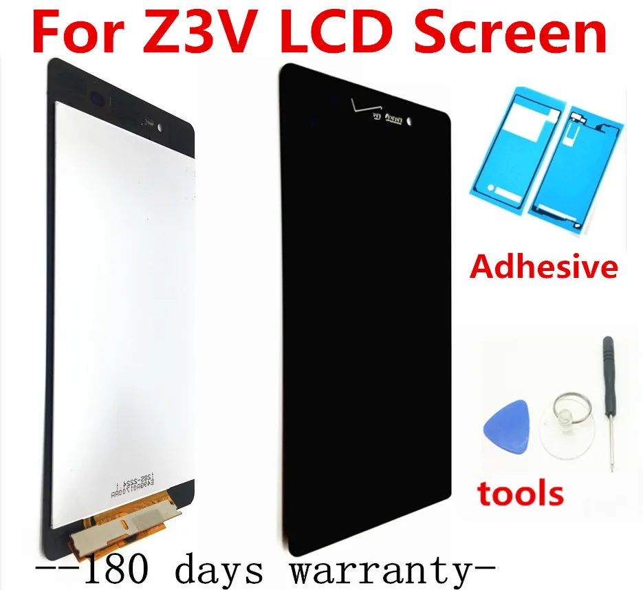 Дигитайзер сенсорного экрана в сборе для Sony Xperia Z3V D6708 (с verizon) черный/белый цвет ЖК