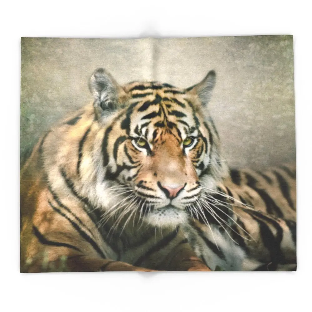 Покрывало Tiger Looking 88 &quotx 104&quot покрывало на диван кровать самолет пледы