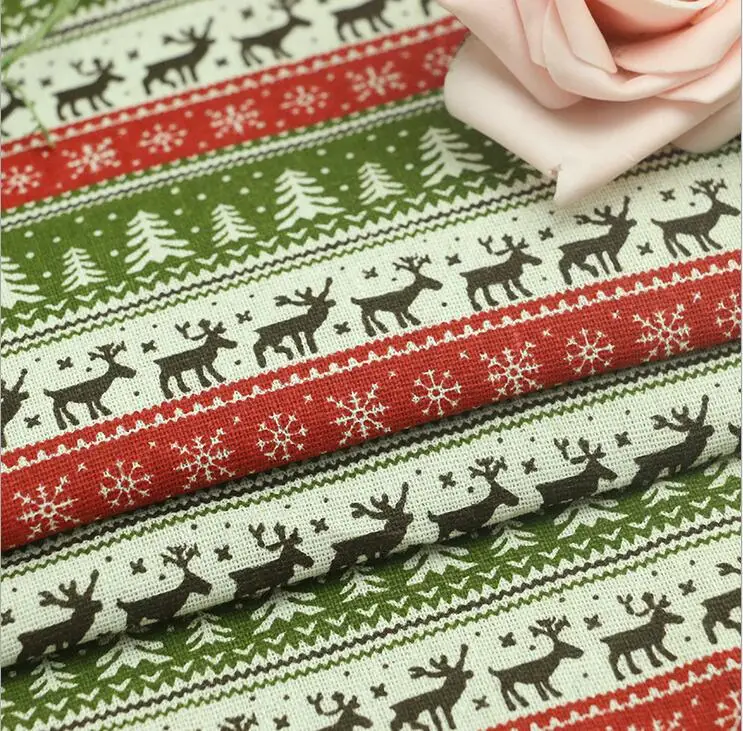 Хлопковая и льняная ткань с принтом для шитья своими руками дивана занавеса