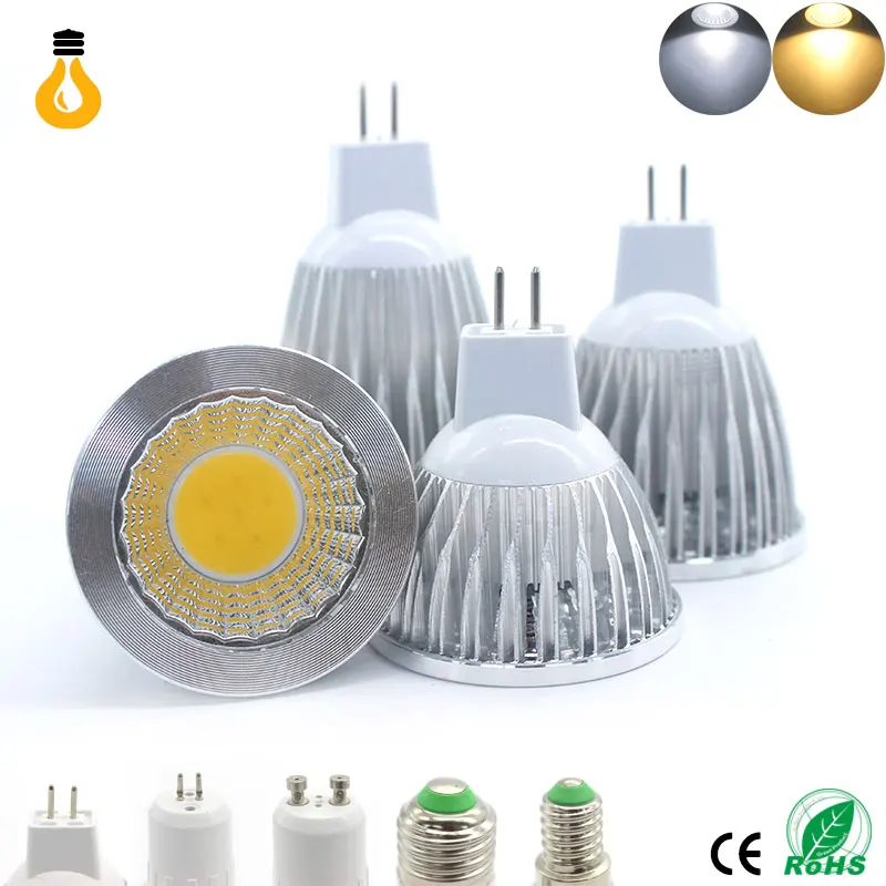 1 шт./лот светильник точечной подсветки регулируемый GU10 85-265 V 9 W 12 15 COB светодиодный