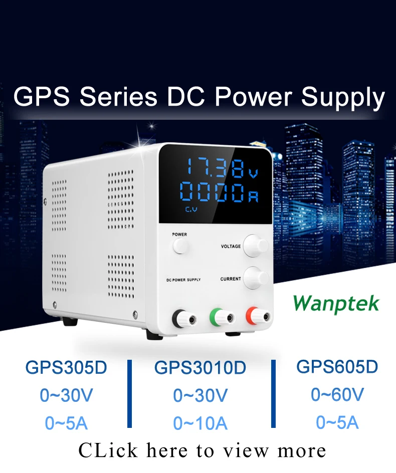 GPS3010D Wanptek Регулируемый лабораторный источник питания постоянного тока переменный 30 в 10 А Регулируемый силовой модуль цифровой импульсный источник питания