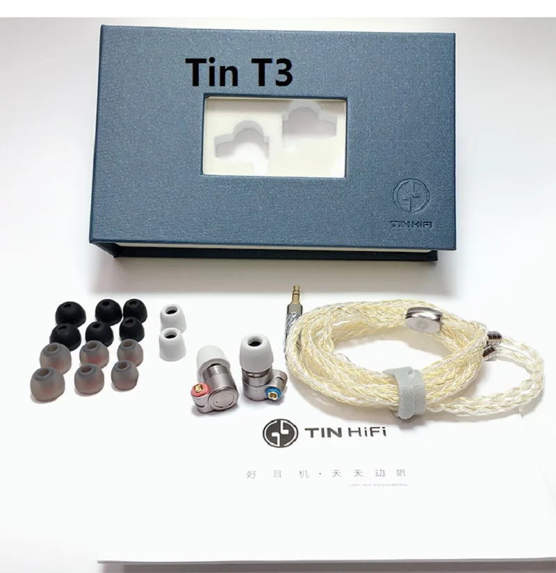 TinHIFI TIN Audio T3 Наушники вкладыши 1DD + 1BA Knowles гибридные наушники HiFi металлические 3 5 мм