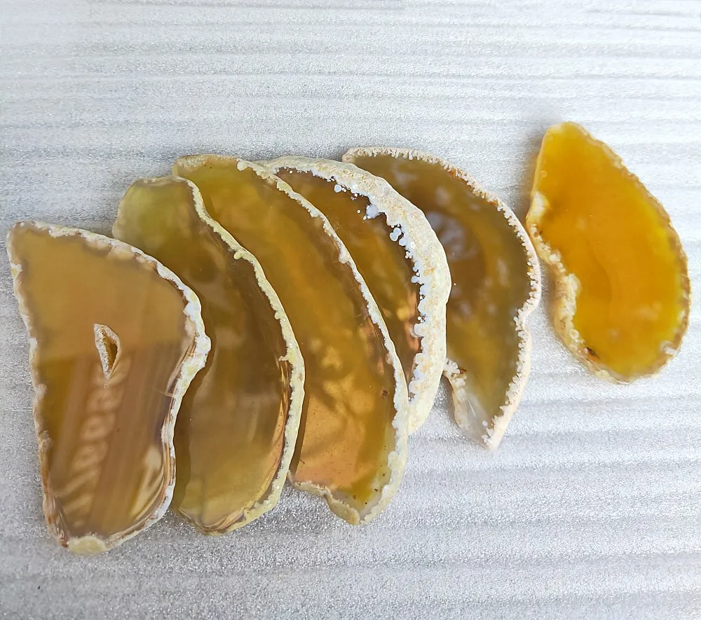 

Хрустальный ломтик из натурального кварца, агата, декоративный лечебный ломтик 4-6 см