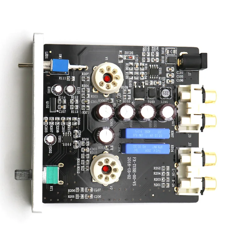 Lusya FX AUDIO TUBE 00 bile preamp amplifie 6k4 Tube HiFi для домашнего предварительного усилителя DC 12V с