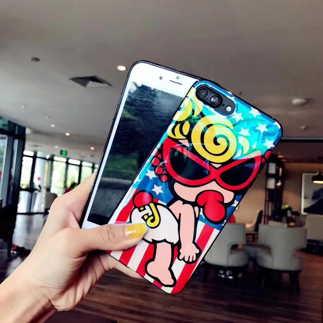 Супер мультфильм детский истерический мини-чехол для телефона iPhone Xs Max Xr X 10 8 7 6 S