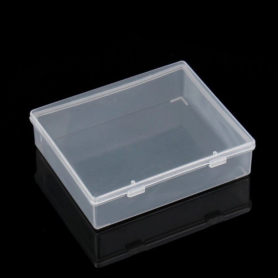 Sauvoo New 5pcs Plastic Square Compartment Necklace Bead Jewelry Clear Storage Box Case Holder Craft Organizer Wholesale Price | Украшения