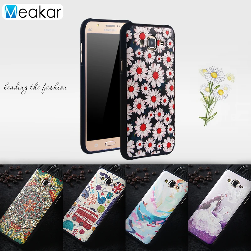 Силиконовый чехол с рельефным рисунком для Samsung Galaxy J5 5 0 дюйма мобильного