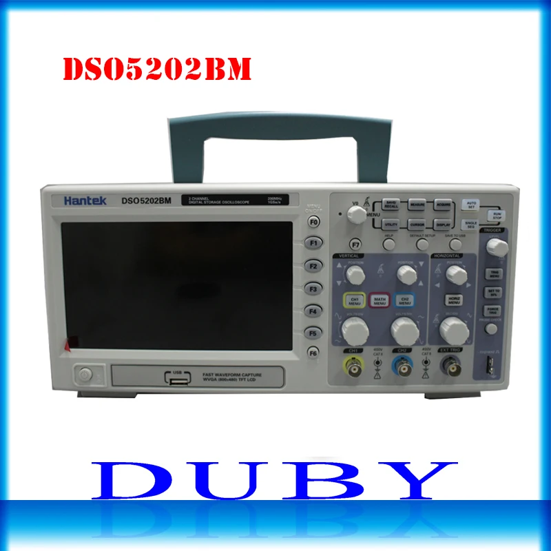 Hantek DSO5202BM цифровой автомобильный Осциллограф USB ЖК-дисплей настольная Osciloscopio 200 МГц 2 канала 1GSa/s 2 м длина записи