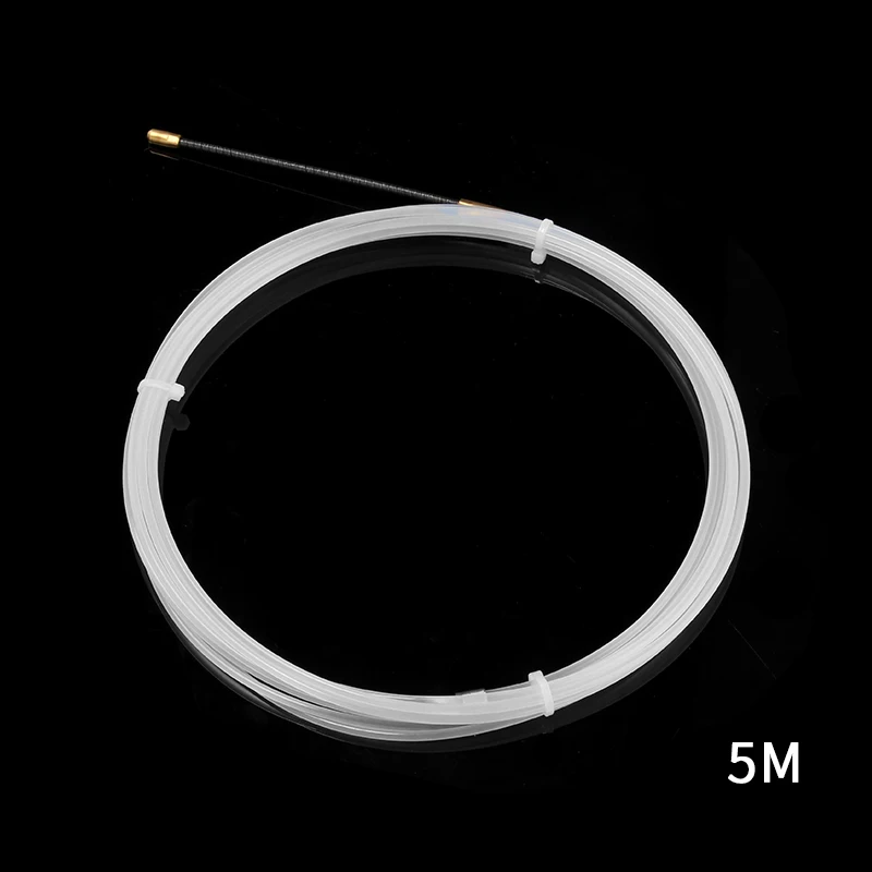 

1PCS 4mm 5/10/15Meter White Guide Device Nylon Electric Cable Push Pullers Duct Snake Rodder Fish Tape Wire