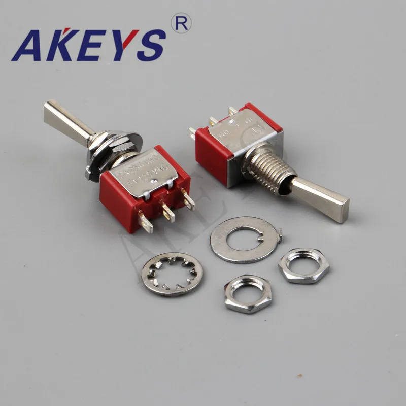 10 шт. MTS 102 F1 TO 12MM 3P2T вкл. Кулисный переключатель с плоской ручкой модель самолета