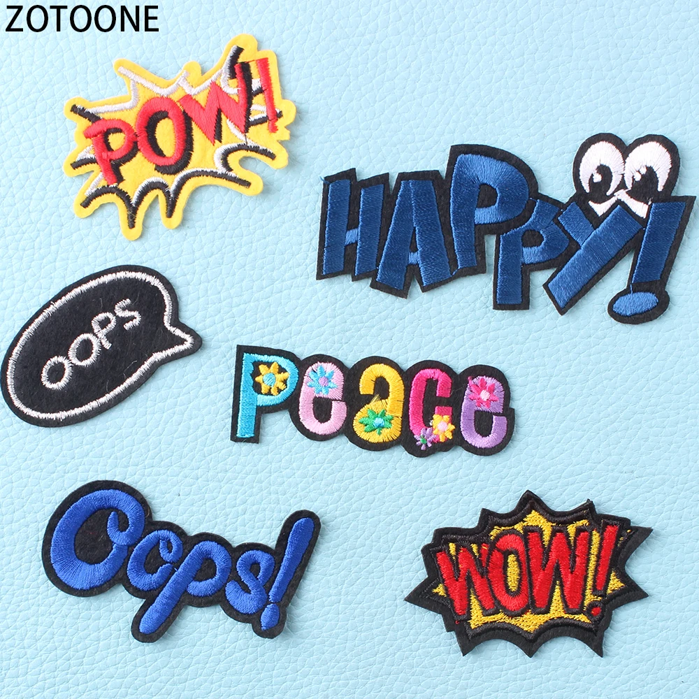 ZOTOONE 6 шт. Фламинго Единорог термоклейкая заплата буквы Сделай Сам вышитая заплатка для одежды цветы нанесение символов для Костюмы