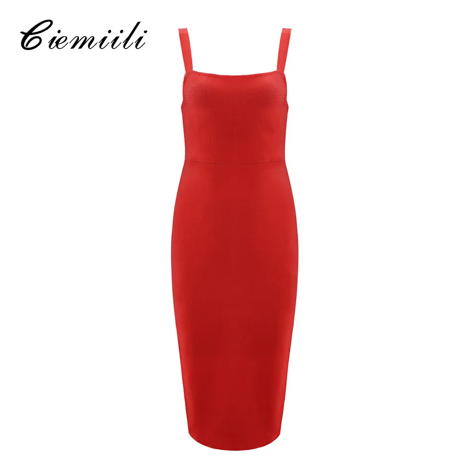 CIEMIILI/летнее платье 2018 модное женское Белое Облегающее Платье для вечеринок