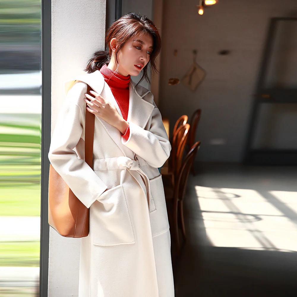 IRINAW929 2018 AW Новая коллекция боковые разрезы с капюшоном повседневное длинное