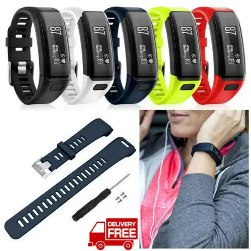 Сменный Браслет Силиконовый ремешок для смарт часов винт комплект для Garmin Vivosmart HR
