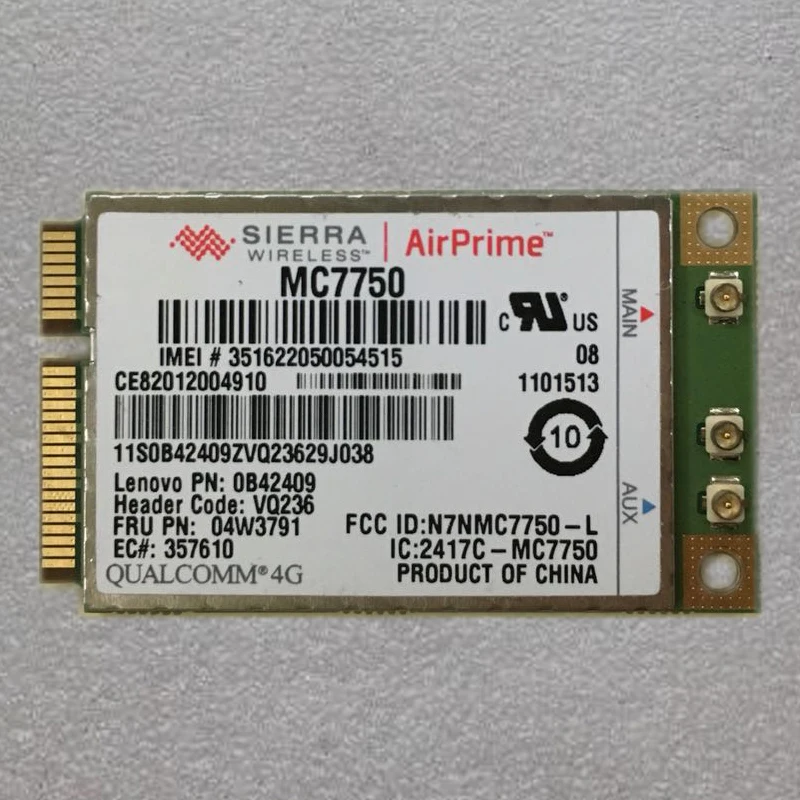 Sierra MC7750 LTE Solution 4G модуль WWAN для Thinkpad T430 T430I Series FRU 04W3791|wwan module|4g wwansierra mc7750 |