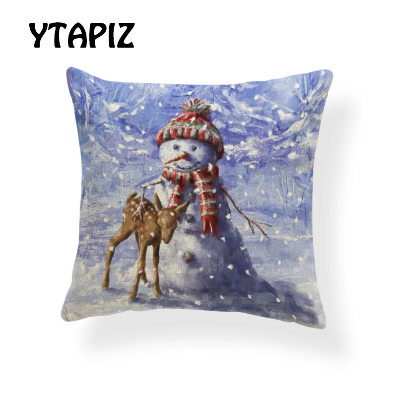 15 Стильный шарф-метла Санта Снеговик Снежинка Рождественская елка Геометрическая дымоход звезда 45X45 см полиестовый декоративный чехол для подушки - Цвет: 15