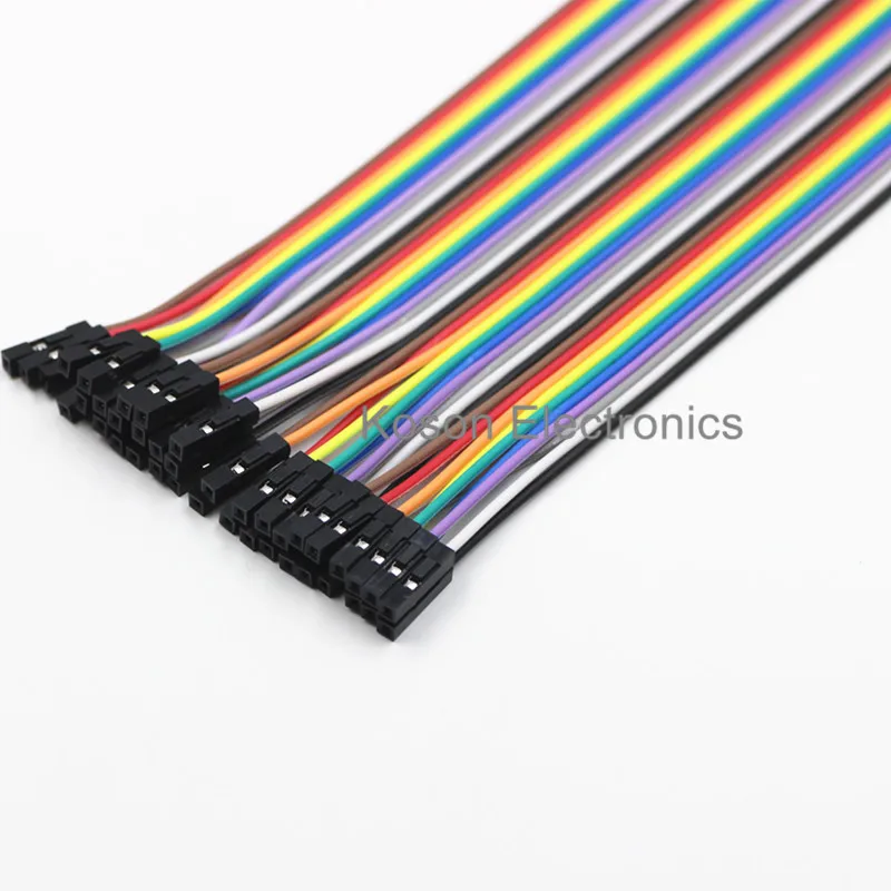 Перемычка для кабеля dupont 40 шт. кабель линия гнездо 20 см 1P arduino|line dupont|4 wire cable4 |