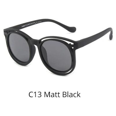 C13 Matt Black Ralferty небьющиеся очки Детские поляризованные новые TR90 для мальчиков и девочек детские солнцезащитные очки UV400 очки детские оттенки K8209 - Цвет линз: C13 Matt Black