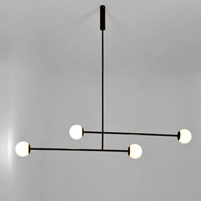 

modern iron pendant light Northern Europe creative milky white glass lampshade restaurant peach branches hanging lamp