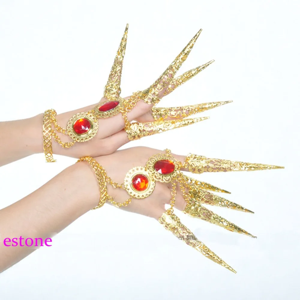 Напальчник для танца живота 1 шт. индийский тайский напальчник золотые украшения