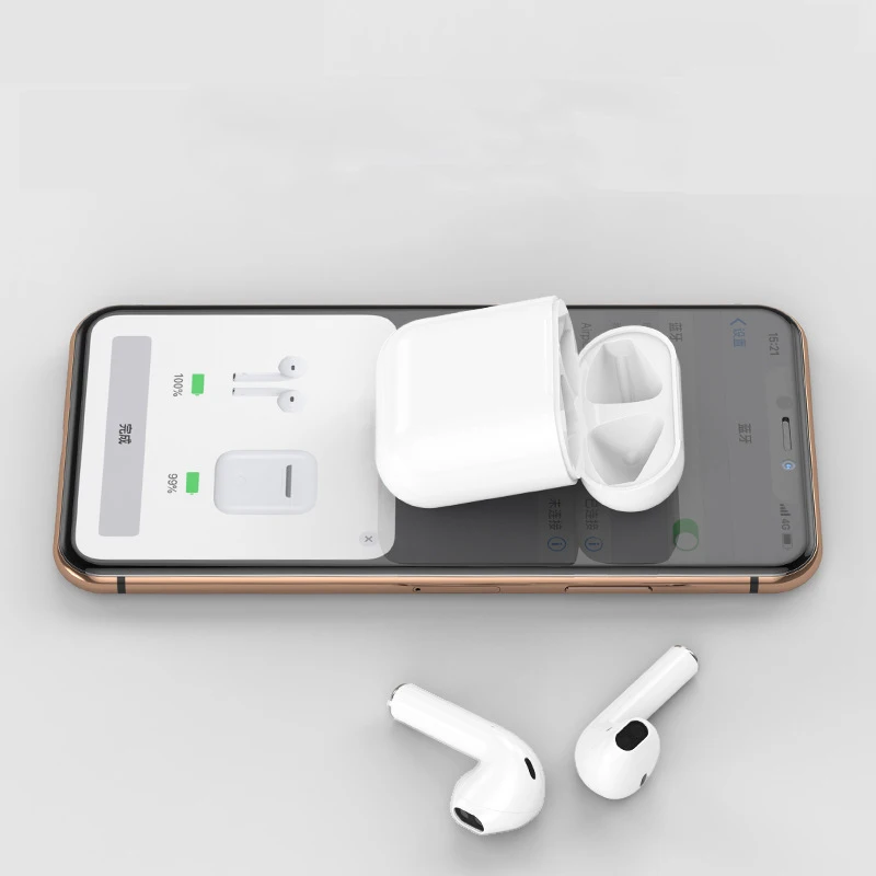 Белый TWS, мини Bluetooth 5,0, беспроводные наушники, наушники i9S, спортивные наушники, стерео звук, гарнитура для всех смартфонов, iPhone, Android - Цвет: Белый