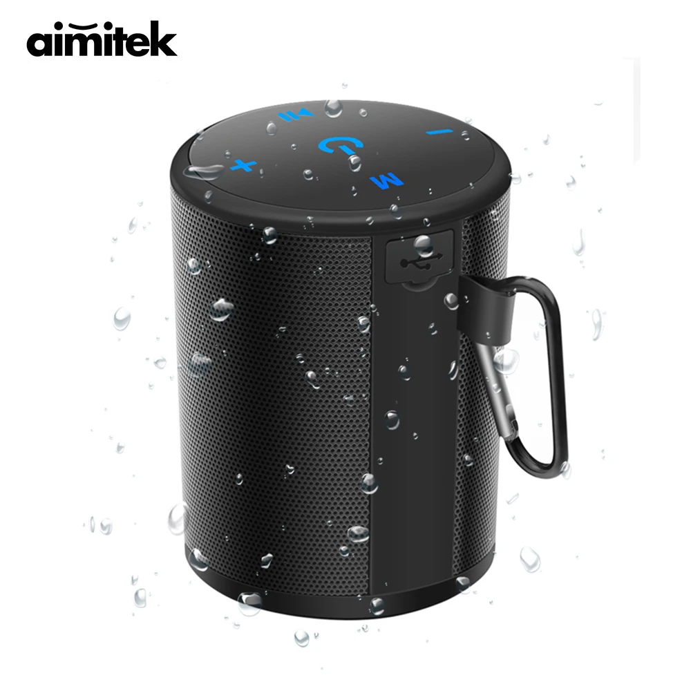 Aimitek T2 Водонепроницаемая уличная bluetooth колонка 5 Вт Портативная Беспроводная с