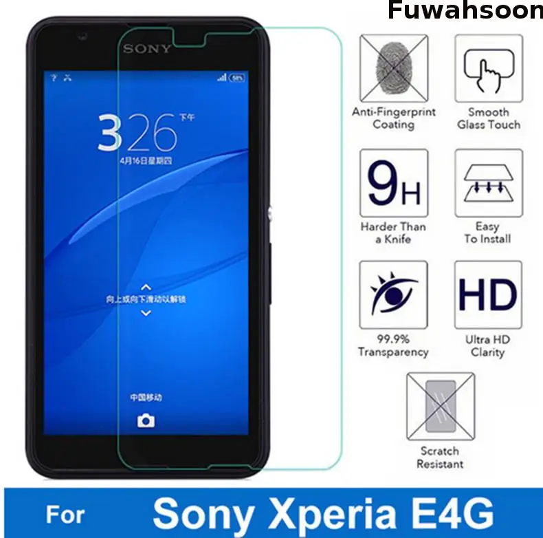 Fuwahsoon Nano покрытие премиум закаленное Стекло Экран протектор Плёнки для Sony Xperia e4g
