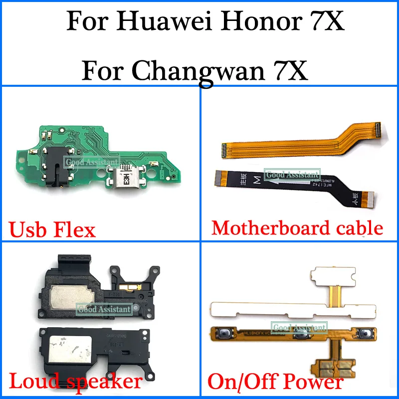 Гибкий Usb кабель для материнской платы Huawei Honor 7X/Changwan 7X/Huawei Mate SE громкий динамик