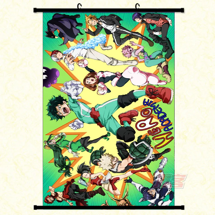 My Hero academic Scroll Canvas Fantasy мотивационное абстрактное искусство Laminas Decorativas Pared Cuadros