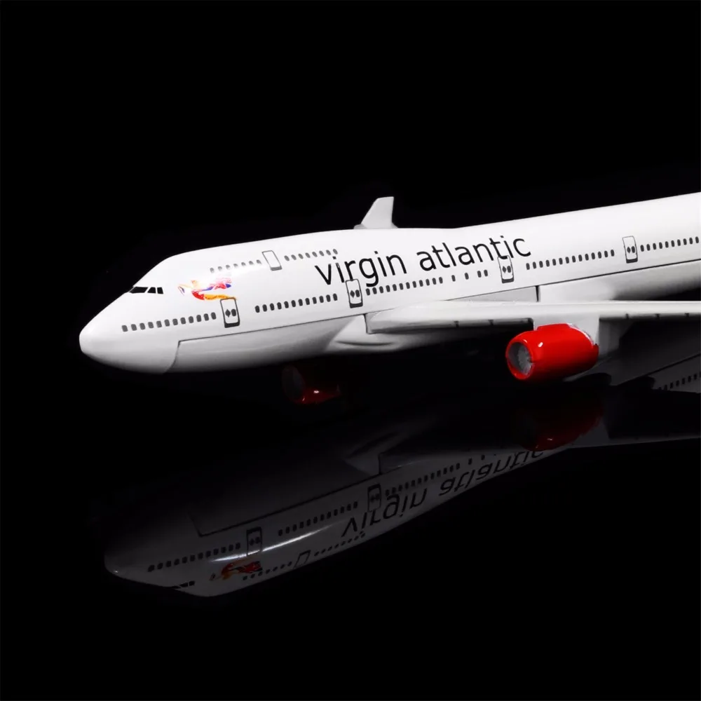 1: 400 16 см British Virgin Airways Boeing 747 металлическая модель самолета офисное украшение