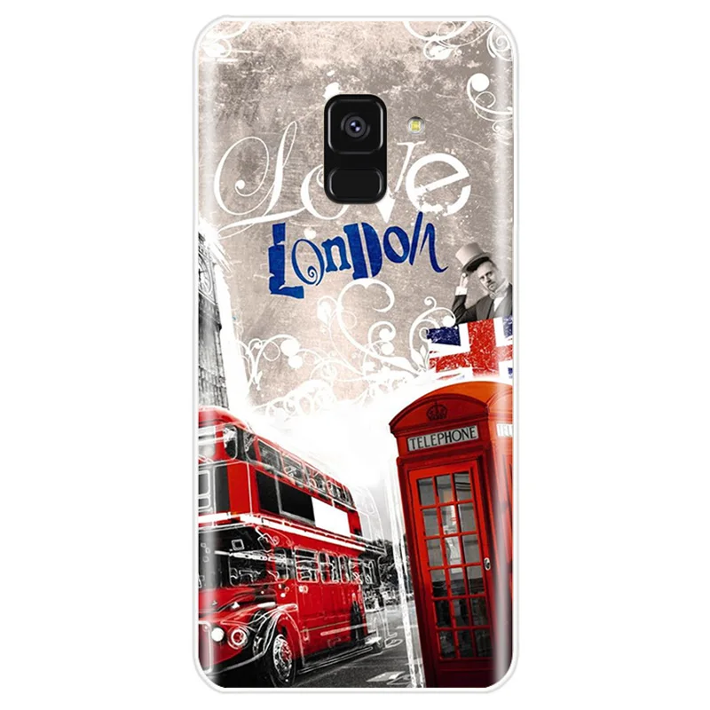 Чехол из ТПУ с изображением флага Великобритании и Лондона для Samsung Galaxy A5 A7 A8 2015 A3