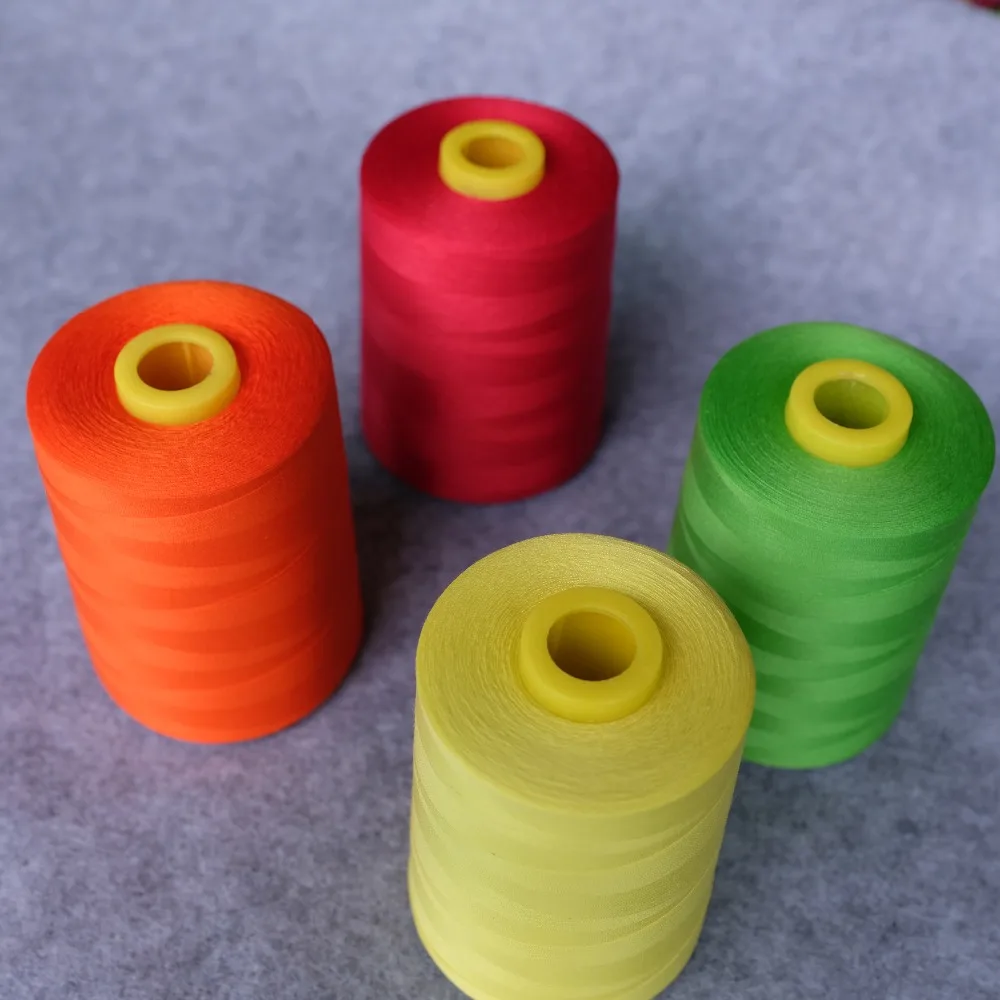 Tex 40 хлопок нить для шитья Poly Corespun 6000Yds джинсовых и пальто двойной мощности
