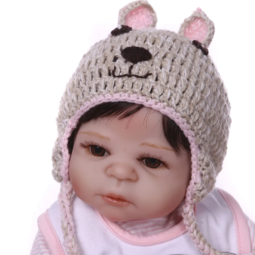 Nicery 19 дюймов 48 см Bebe Reborn Baby Doll Жесткий Силиконовый мальчик девочка игрушка