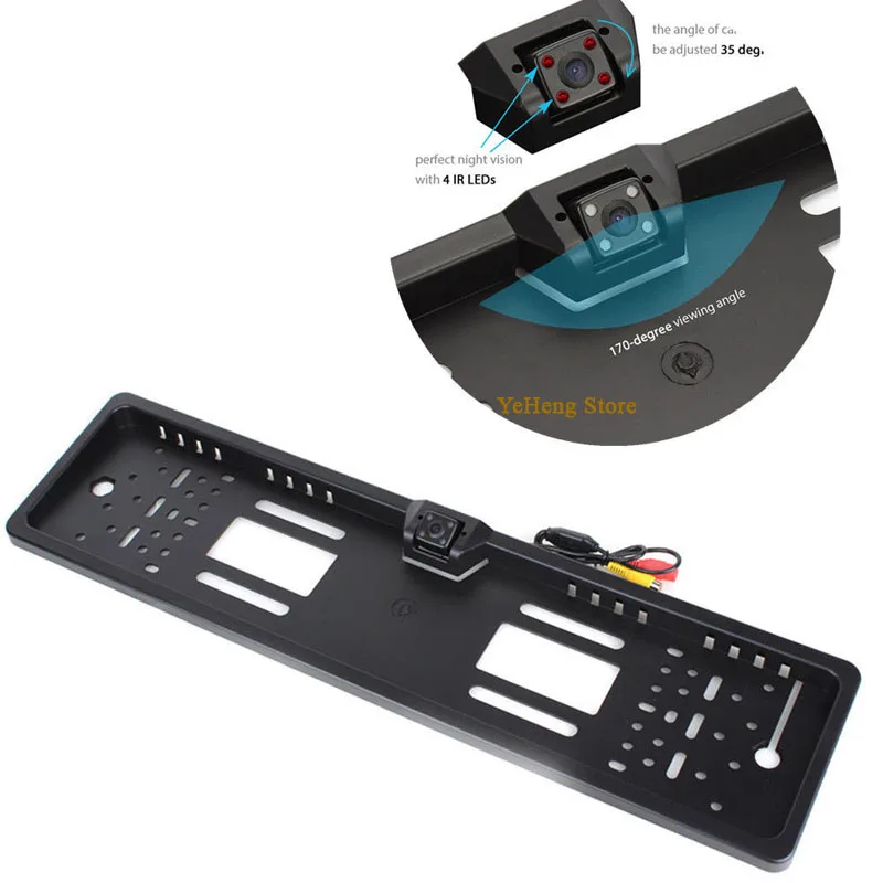 Складной TFT ЖК монитор YeHeng Store 4 3 дюйма 2 ГГц ИК подсветки|wireless car|frame cameralicense plate frame