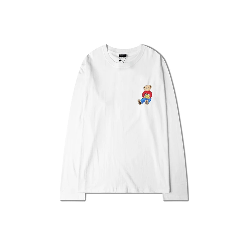 2019 Autumn And Winter European American High Street Long-sleeved T-shirt Men's Cotton Quality Hip-hop Top | Мужская одежда