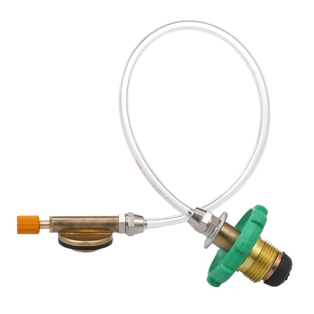 Пропановый баллон для заправки туристических плиток плоская муфта