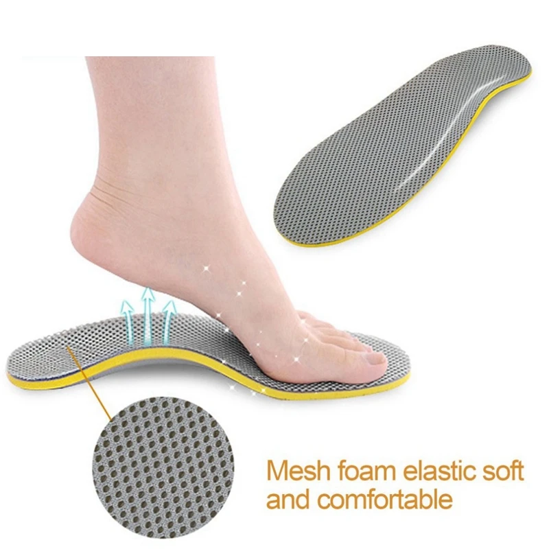 1 Pair Orthopedic Insoles 3D Flatfoot Flat Foot Orthotic Arch Support Insoles High Arch Shoe Pad Insole Accessories For Unisex
