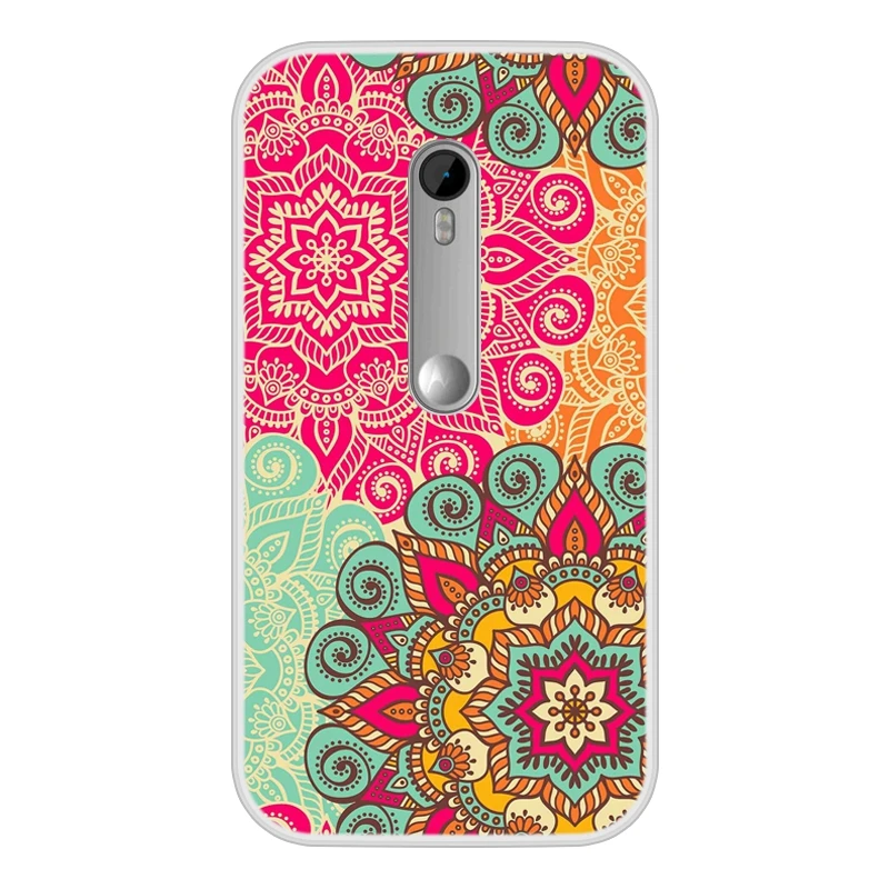 Чехол для Motorola Moto G3, Мягкий Силиконовый ТПУ, шикарный чехол с узорчатым принтом для телефона, чехол для Motorola Moto G3, чехол s