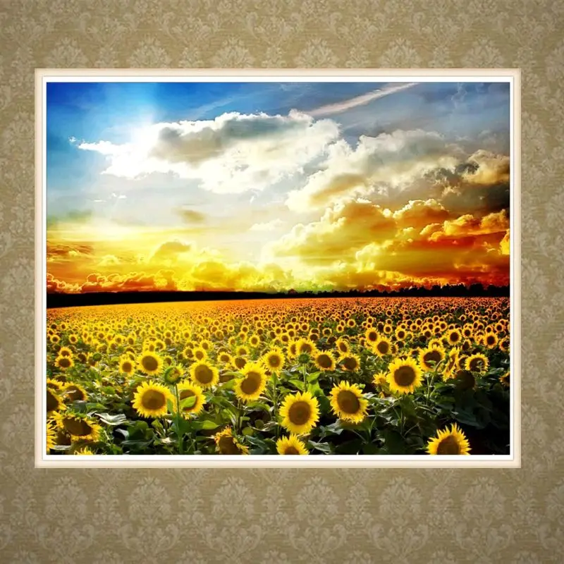 Sunflower 5D DIY полная дрель алмазная живопись вышивка крестиком набор домашний декор