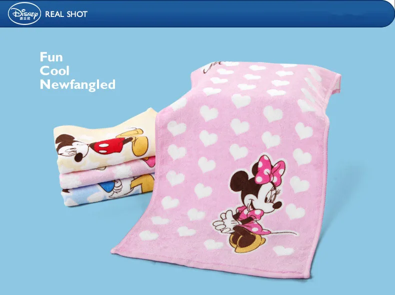Disney 25*50 см детская одежда из хлопка полотенце в воде, для детей, с принтом Дональд Дак, Минни Нижнее белье с рисунком из мультфильма трусы-специальное полотенце