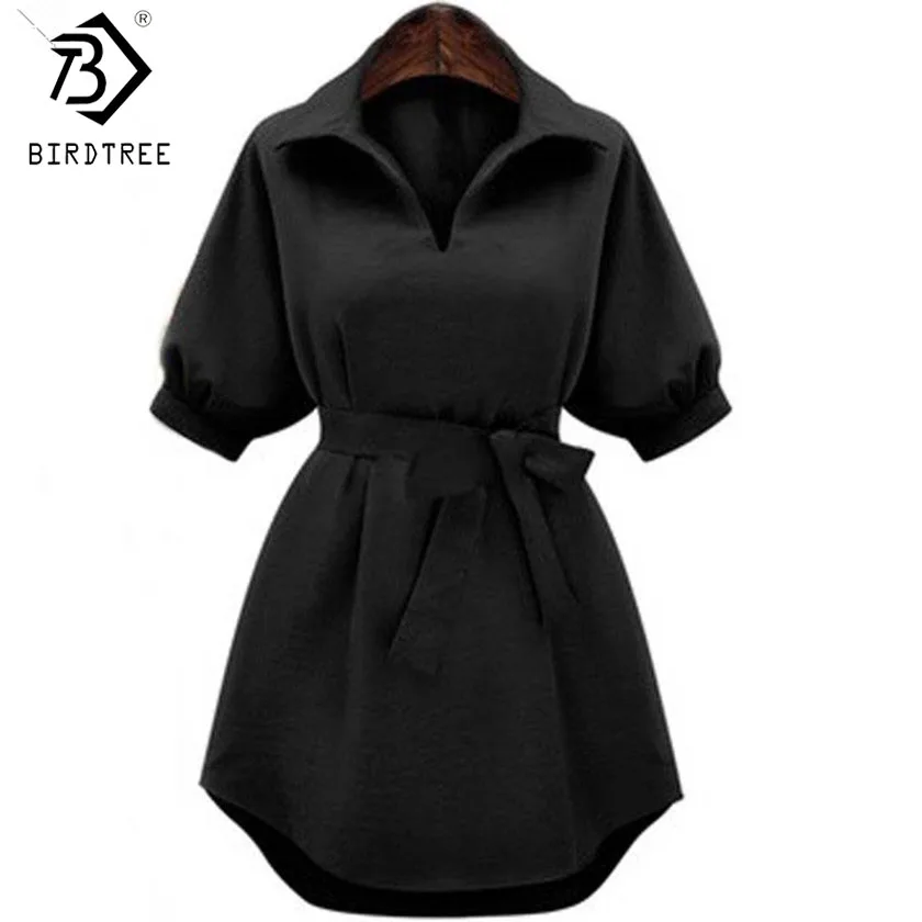XXXL 2XL-5XL плюс Размеры женская одежда лето 2016 топы С Пояса Половина рукава красные