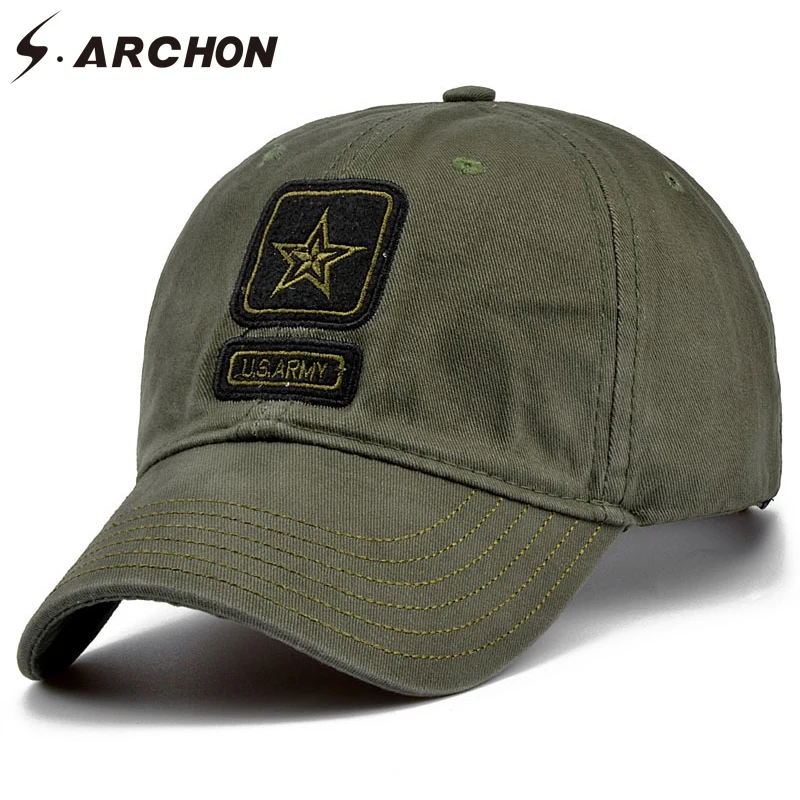 Мужская/Женская камуфляжная бейсболка S.ARCHON тактическая кепка из 100% хлопка с