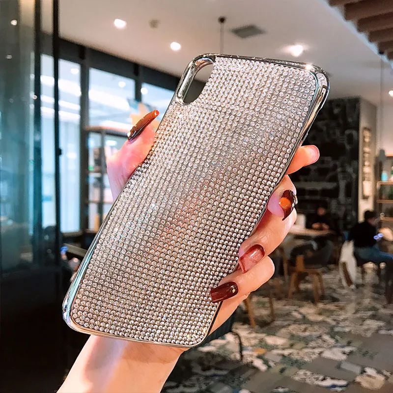 Роскошный чехол со стразами для iPhone XS Max X XR 6 S 7 8 Plus 6Plus 7Plus задняя крышка сотового