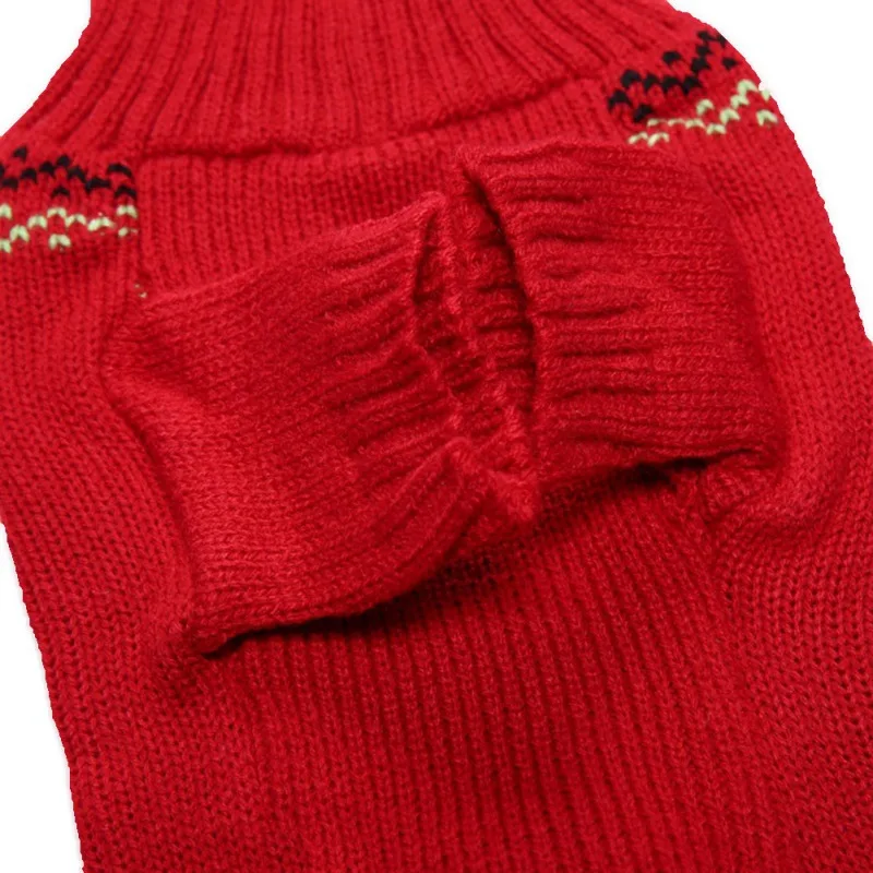 Рождественская Одежда для собак дизайнерский свитер с оленями маленьких