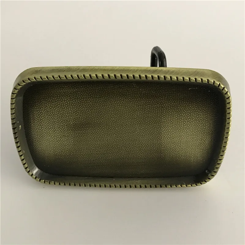 

Retail 2021 New Style High Quality Rectangle Bronze Blank DIY belt buckle With Metal Fashion Mens Buckles Fit 4cm Wideth Belt