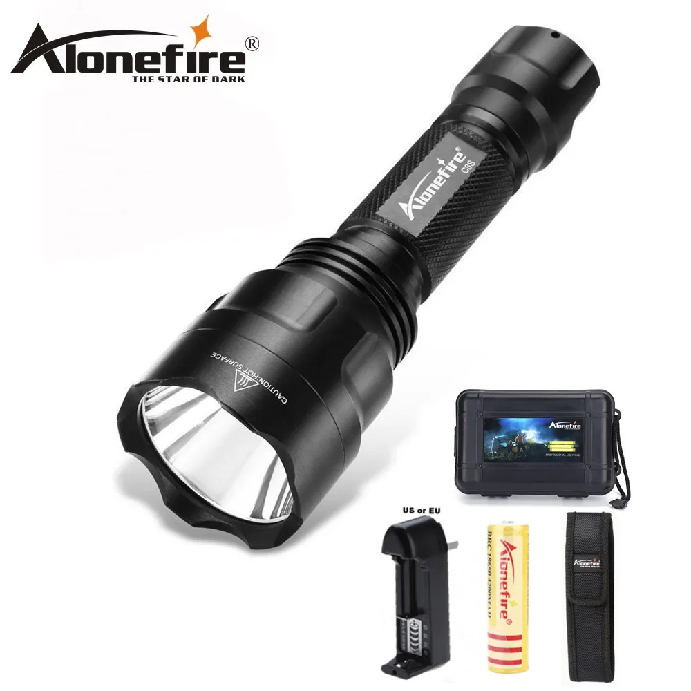 AloneFire C8 светодиодный фонарик 5000лм CREE XML T6 L2 U3 lanterna тактический Водонепроницаемый фонарь для кемпинга охоты походная Лампа 18650 аккумулятор - Испускаемый цвет: c8 led flashlight E