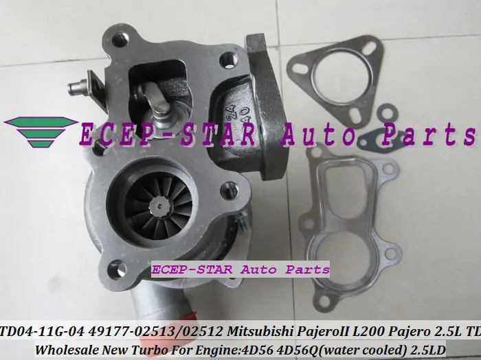 TD04 11G 49177 02513 02512 28200 42540 07612 турбо для Mitsubishi L200 MONTERO PAJERO Galloper 4D56 4D56Q 2.5L|turbocharger