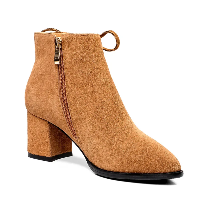 Phoentin/весенние ботильоны на молнии с бахромой женская обувь из коровьей замши